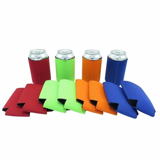 China Qualified promotional foldable beer sleeve neoprene beer Can Cooler Holder size:10cmc*13cm  Material is neoprene wholesale