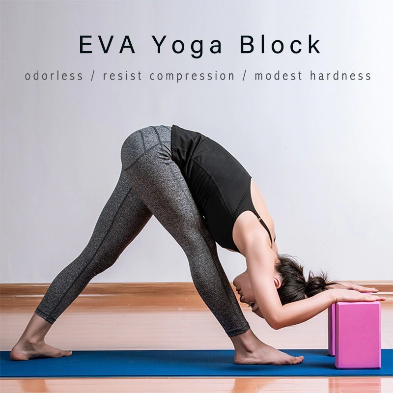 China Fitness Yoga Exercise Blocks , Eco Friendly Yoga Blocks Foam Brick Stretching wholesale