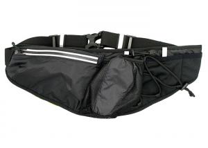 China Zippered Black Slim Travel Waist Bag Customized For Cycling Running Hiking wholesale