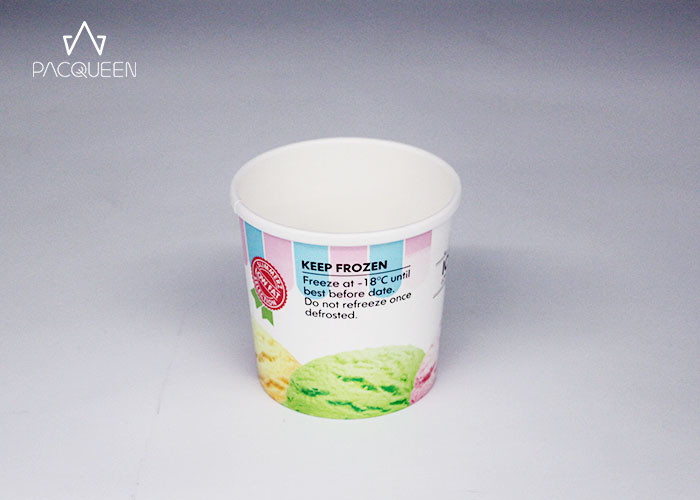 China Personalized Individual Ice Cream Cups , Disposable Gelato Cups wholesale