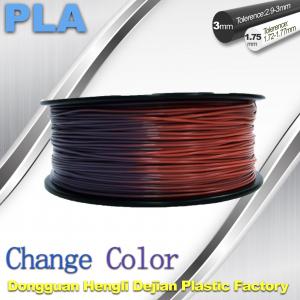 China Variable Temperature 3D Printer PLA Color Changing Filament 1.75 / 3.0mm wholesale
