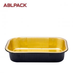China 1050ML/35oz ABL PACK Take Away Microwave Safe Aluminum Foil Food Container Rectangle Lunch Box wholesale