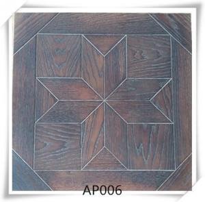 China Oak parquet flooring , UV lacquer,Brushed, smoked, 15/4*600*600mm wholesale