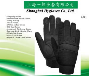 China Tool Handling Equipment Maintenance Mechanics Gloves Safety Working Gloves, Durable With  Black Padded  Wear Gloves wholesale