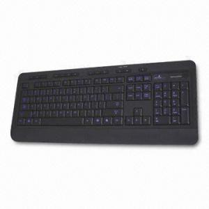 China 10m LED Letter Illuminated Multimedia Keyboard with 2.4GHz ISM Band Radio Frequency wholesale