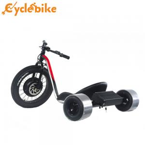 China Red Color Fat Tire Electric Drift Trike For Adults With Display And Battery wholesale