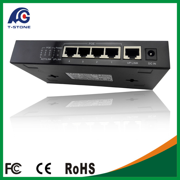 China 4 ports mini gigabit ethernet switch industrial poe switch 802.3af (TSD-PSE204G)ShenZhen wholesale