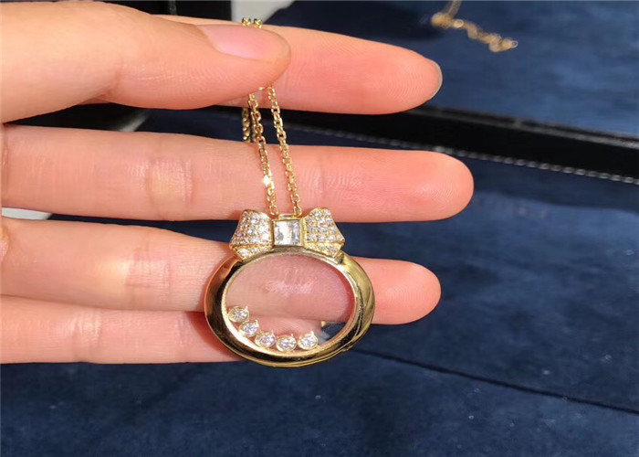 China 42cm 0.48ct 18k Rose Gold Diamonds Pendant Necklace 795020-5201 wholesale