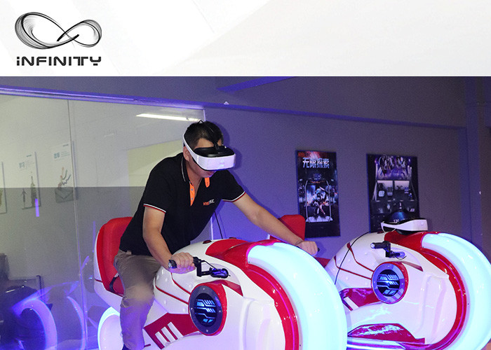 China 220V 9D VR Motorbike Racing Game Simulator Virtual Reality Platform wholesale