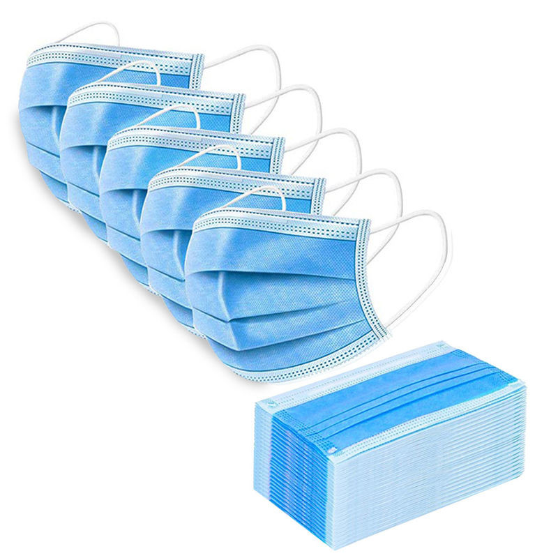 China Liquid Proof Disposable Medical Mask , Anti Virus 3 Ply Non Woven Face Mask wholesale