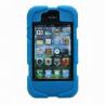 Buy cheap Strong Silicone Case Protective Tough Case for iPhone 4, with Clip and Box from wholesalers