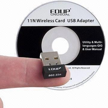 China Wireless USB Adapter with USB2.0 Mini 802.11, Supports Microsoft's Windows Vista/7 Operating Syste wholesale
