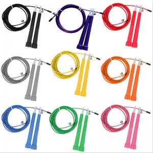 China Cable Steel Adjustable Jump Rope / Jump Skipping Ropes With ABS Handle wholesale