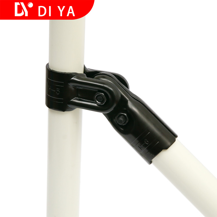 China Warehouse Assembly Accessories DY214 , Cross Type Metal Pipe Connectors wholesale