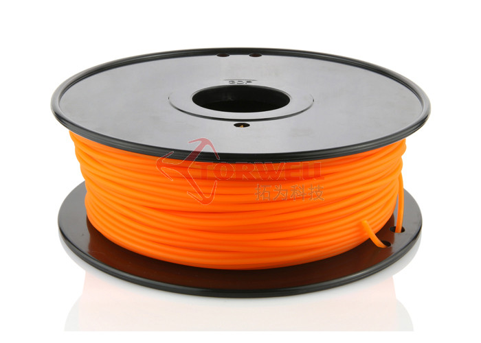 China 3MM Plastic 3D Printer ABS Filament Orange For Reprap MakerBot , 3D Printing Materials wholesale