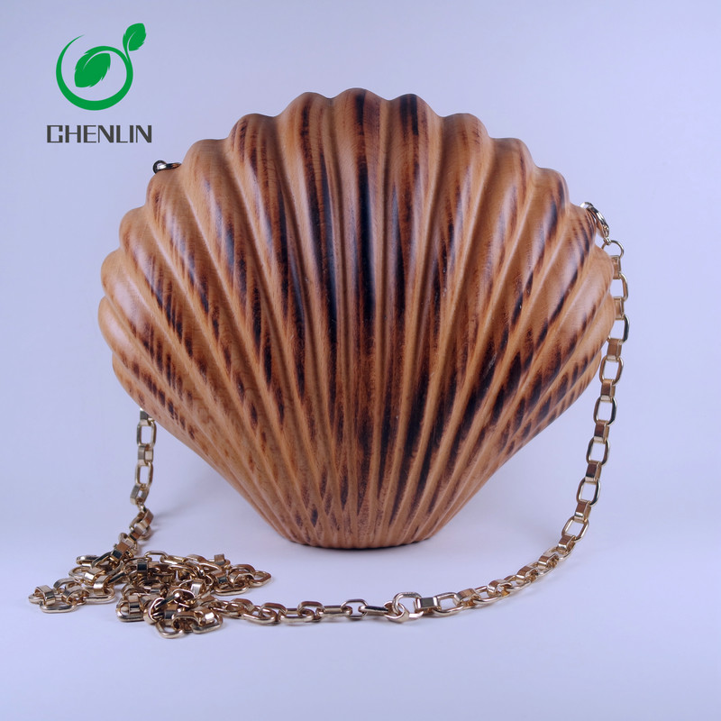 China Leisure Style Wood Leather Bag Customized Size Handmade Accessories wholesale