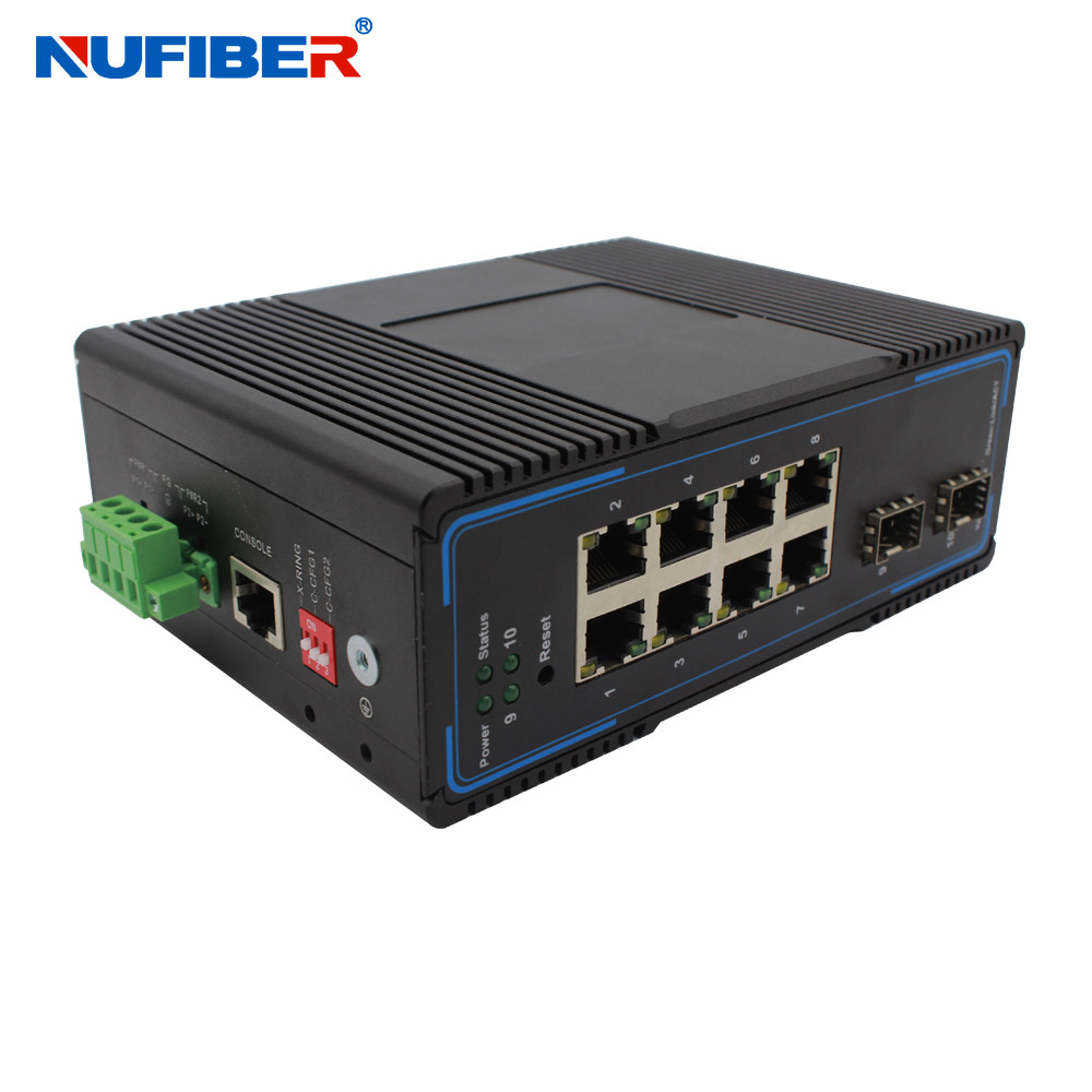 Buy cheap CE 8 Port Poe Switch With 2 Sfp , Managed 8 Port Gigabit Ethernet Switch from wholesalers
