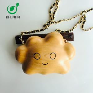 China Crossbody Handmade Wooden Bag Chain Handle Evening Bag Eco Friendly wholesale