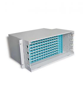 China Cold - Rolling Steel 24 48 96 Core Fiber Optic Patch Panel ODF With Splice Tray wholesale