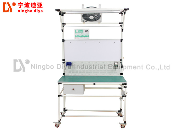 China Multi Functional Industrial Mobile Workbench Polished Surface With Movable Wheels wholesale