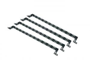 China L Shaped Patch Rack Cable Management , Cable Lacer Bar Cable Tidy Brush Panel With Angled 4 " Offset wholesale