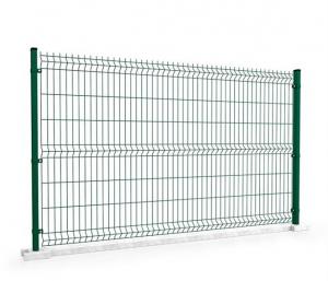 China 50 X 200mm PVC Coated Welded Wire Mesh 1550mm Height Metal Security Fence Panels wholesale