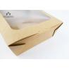 Buy cheap Cardboard Paper Recyclable To Go Containers 26oz / 32oz With Transparent Window from wholesalers