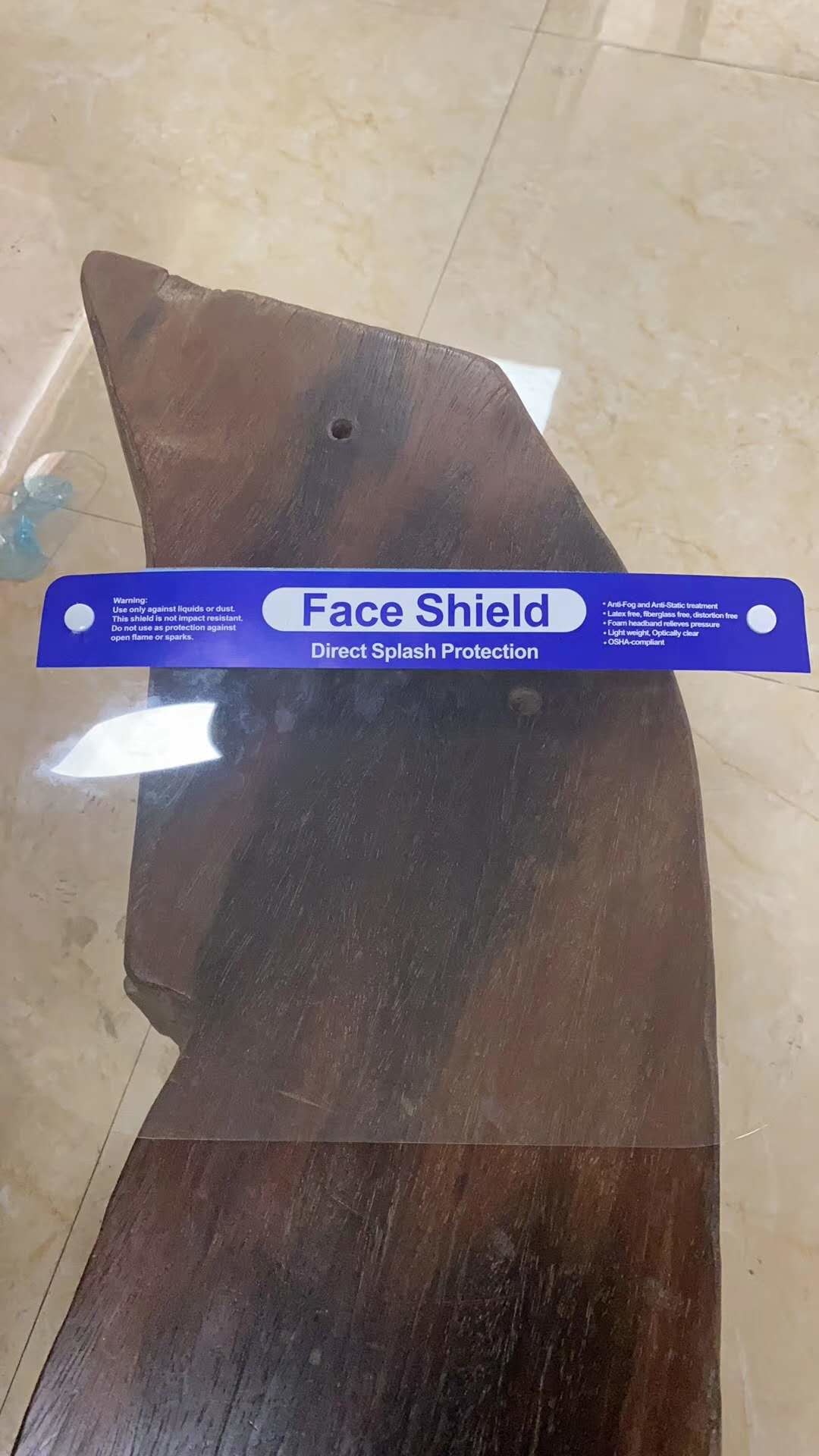 China Industrial Safety Face Shield Large Arc Thin Curved Surface Transparent Cover wholesale