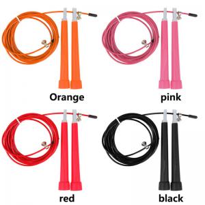China Cable Steel Adjustable Jump Rope / Jump Skipping Ropes With ABS Handle wholesale
