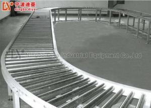 China Steel Gravity Feed Roller Conveyor Customized Size For Food Production Line wholesale