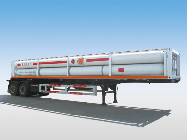 China LH2 Tube Skid semi-trailers with 8 tubes and 2 axles for 16000L CNG	   9162GGQ08 wholesale