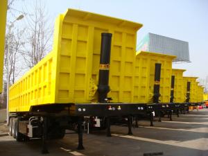 China 42cbm Dump Semi-trailer with 3 BPW axles and hydraulic rear Discharge system for 60 Tons 	9603ZZX wholesale