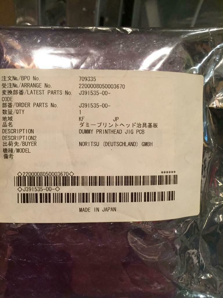 China NORITSU Minilab Spare Part J391535 J391535-00 Dummy Printhead Jig P.C.B. wholesale