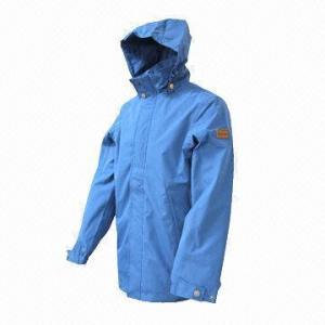 China Men's Outdoor Casual Jacket/Windbreaker/Leisure Coat, Keeps Warm, with Hood, in Blue  wholesale