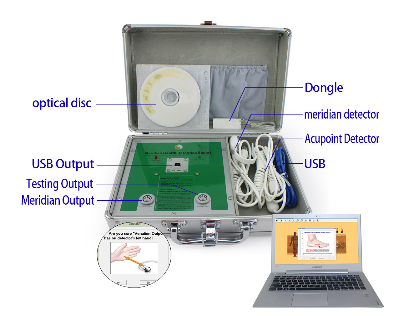 China Detecting Acupoints Health Analyzer Machin Meridian Dredging Therapeutic Device wholesale