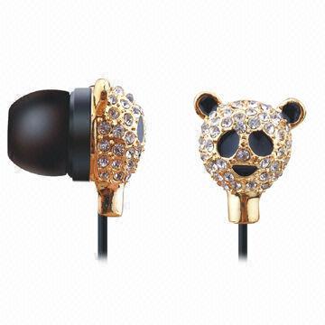 Buy cheap Noise-canceling Crystal/Diamond Earphones for iPad/iPhone, OEM Orders are from wholesalers