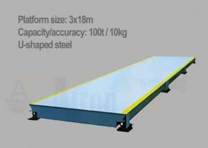 China RS485 Digital U Shaped Length 18m 100T Truck Load Scales wholesale