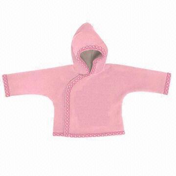 China Baby Jacket with 210g Recycled Fleece Fabric wholesale