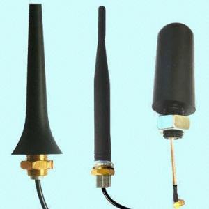 China Screw-mounted GSM Antennas with Cable, 850 to 1900 or 900 to 1800MHz Frequency and 1:1.1 or 2.0 VSWR wholesale