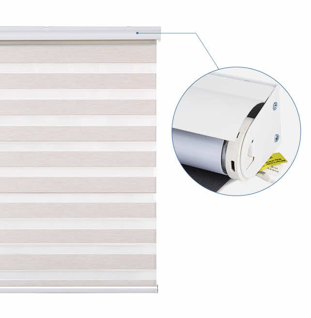 China Alabaster Smart Automatic Blinds 15mm Home Automation Blinds wholesale