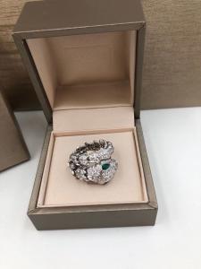 China 18K Gold Diamond Ring SERPENTI SEDUTTORI ring white gold  full diamond vvs wholesale