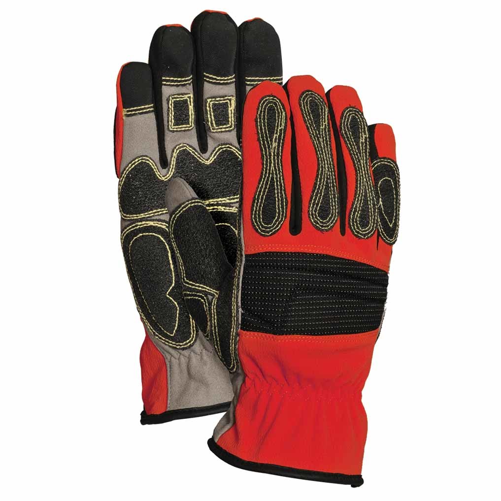 China Knuckle Padded Rescue Extrication Gloves Vehicle Protective Oil Water Repellent wholesale