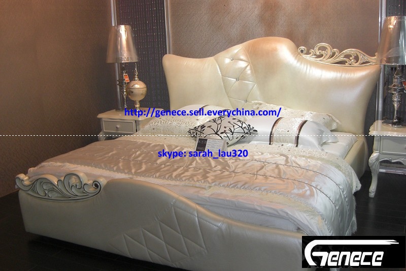 China New Design Girls Bedroom King Leather Bed wholesale