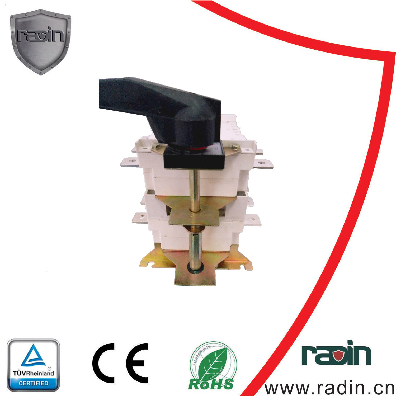 China 125A-1600A Manual Transfer Switch Changover Load Isolator CCC RoHS Approved wholesale