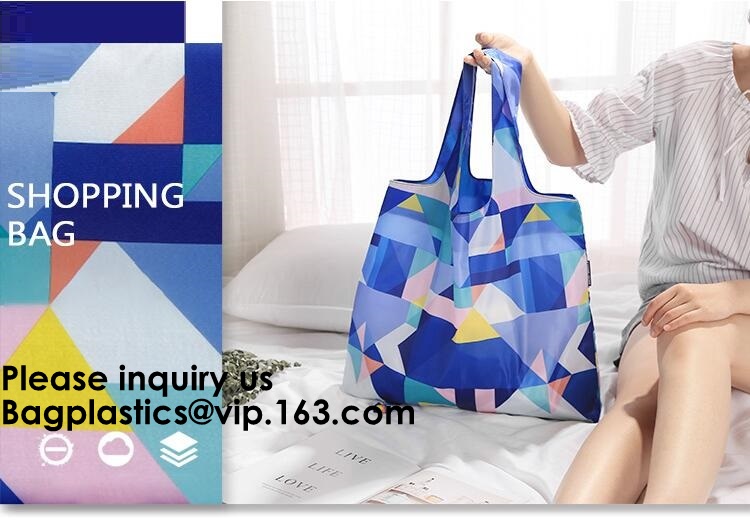 China POLYESTER NYLON BAGS, BASKET, ECO CARRIER, REUSABLE TOTE BAGS, SHOPPING HANDY HANDLE VEST, FOLDABLE wholesale