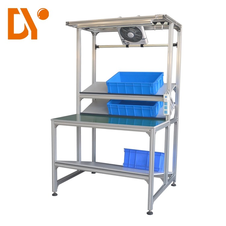 China DY400 Standard Assembly Workbench With Lean Tube / Aluminium Profile wholesale