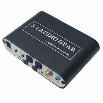 China 5.1Channel DTS AC-3 Digital Audio Gear Decoder Sound 3X 3.5mm Output SPDIF PS3 wholesale