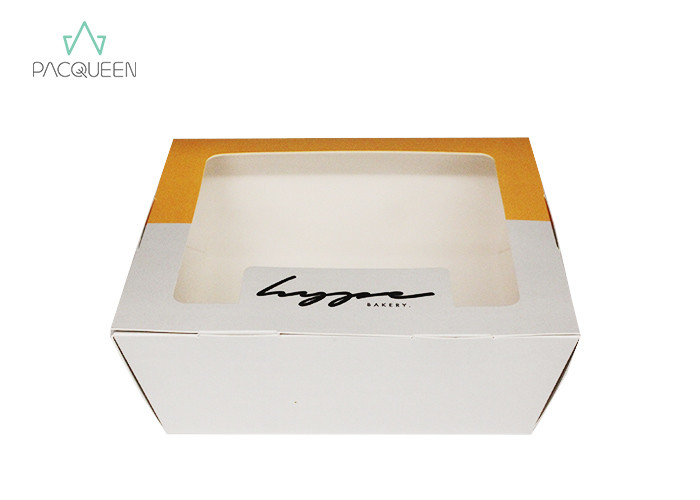 China Cookie Paper Takeaway Boxes Water Resistant For Muffins And Pastry Dessert Packaging wholesale