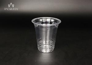 China 8 Oz / 16 Oz Clear Plastic Cups Customized UV Printing Leak Proof wholesale