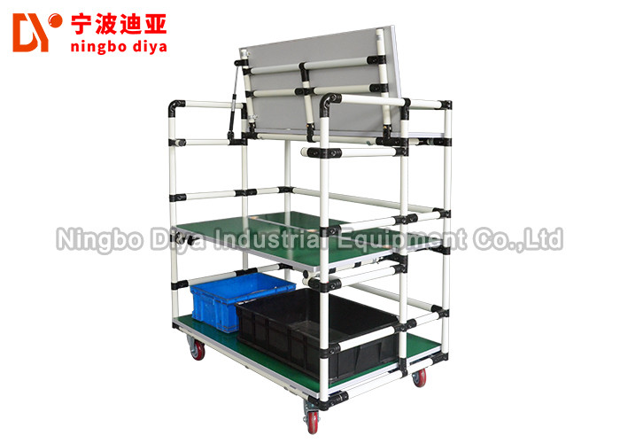 China Turning Lean Trolley Lean Pipe PE Coated With Customized Color wholesale
